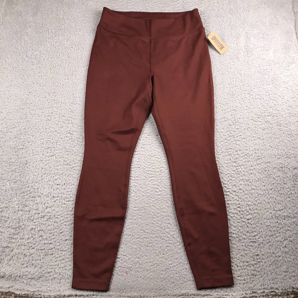 Duluth Trading Ponte Pro Leggings Womens 8 Regular Rust Red Slim Pants NEW NWT